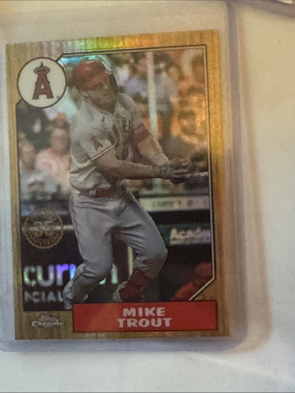 Mike Trout baseball card